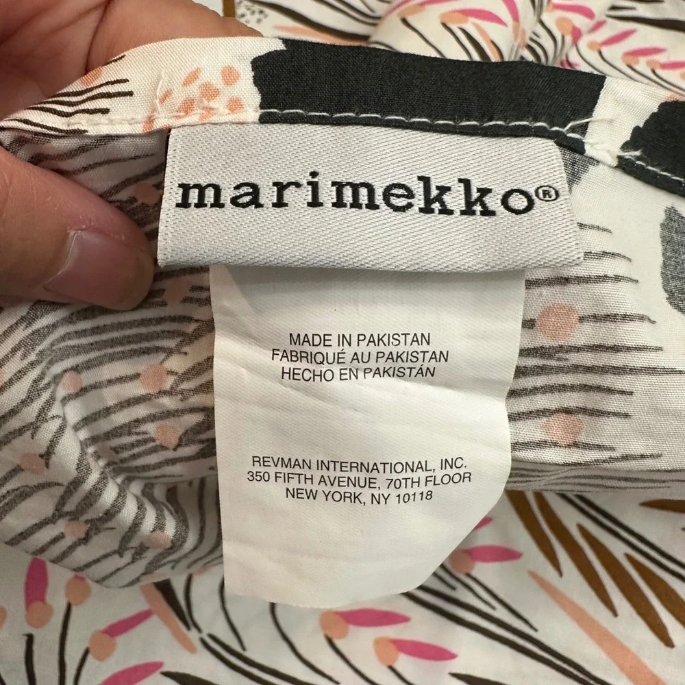 Marimekko 2 Piece Pillowcases 29 by 22  inch Whimsical Design Cotton